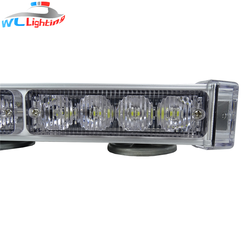 12 '' Amber Warning Mini Barra de luz estroboscópica Emergency 12v 24v Super Slim Police Lightbar